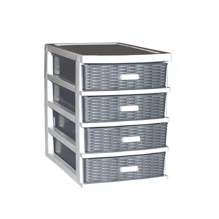 BOITE DE RANGEMENT ROTIN À 4 TIROIRS SOTUFAB PLAST