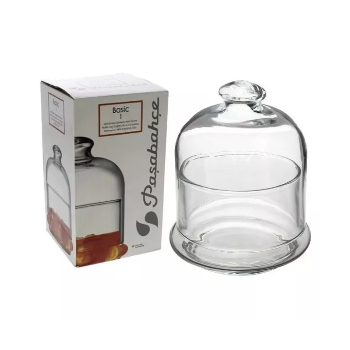CLOCHE AVEC COUVERCLE EN VERRE 118MM PASABAHCE