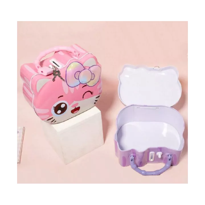 TIRELIRE EN MÉTAL DESIGN DESSIN ANIMÉ 15*11.5*6.9CM COULEURS