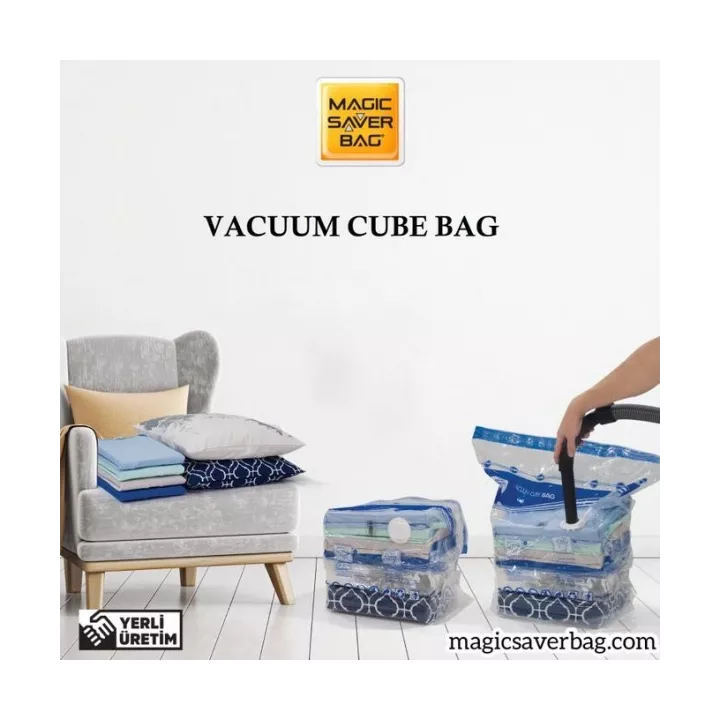 SAC DE RANGEMENT SOUS VIDE TAILLE L 55X60X35CM MAGIC SAVER BAG