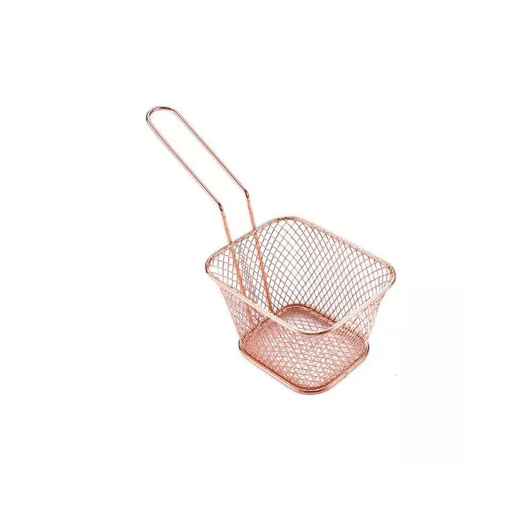 PANIER À FRITES EN ACIER 14X11X7CM COULEURS