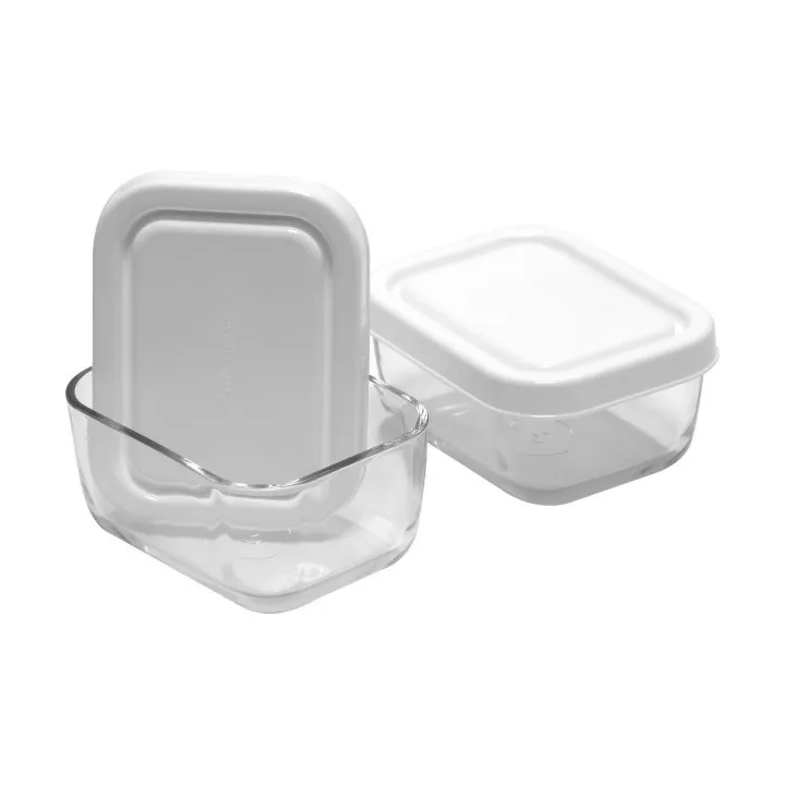 LOT DE 2 BOITES DE CONSERVATION EN VERRE 420 ML PASABAHCE