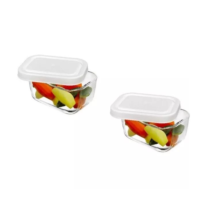 LOT DE 2 BOITES DE CONSERVATION EN VERRE 420 ML PASABAHCE