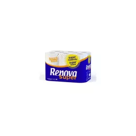 LOT DE 12 ROULEAUX PAPIER HYGIÉNIQUE RENOVA SUPER