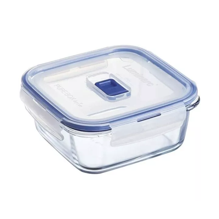 BOÎTE DE CONSERVATION CARRÉ EN VERRE 76 CL AVEC COUVERCLE LUMINARC