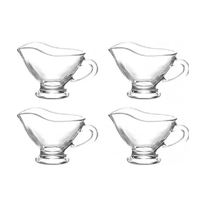 LOT DE 4 MINI SAUCIÈRE EN VERRE TRANSPARENT 50ML COK