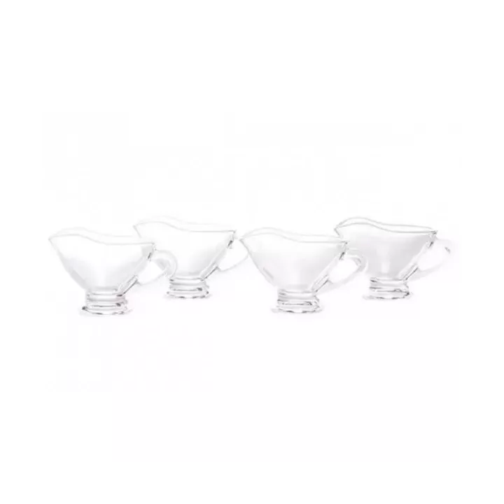 LOT DE 4 MINI SAUCIÈRE EN VERRE TRANSPARENT 50ML COK