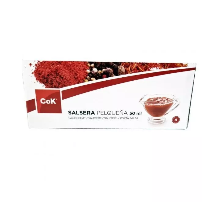 LOT DE 4 MINI SAUCIÈRE EN VERRE TRANSPARENT 50ML COK