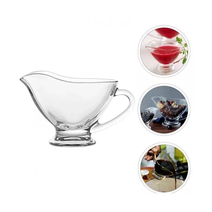 LOT DE 4 MINI SAUCIÈRE EN VERRE TRANSPARENT 50ML COK