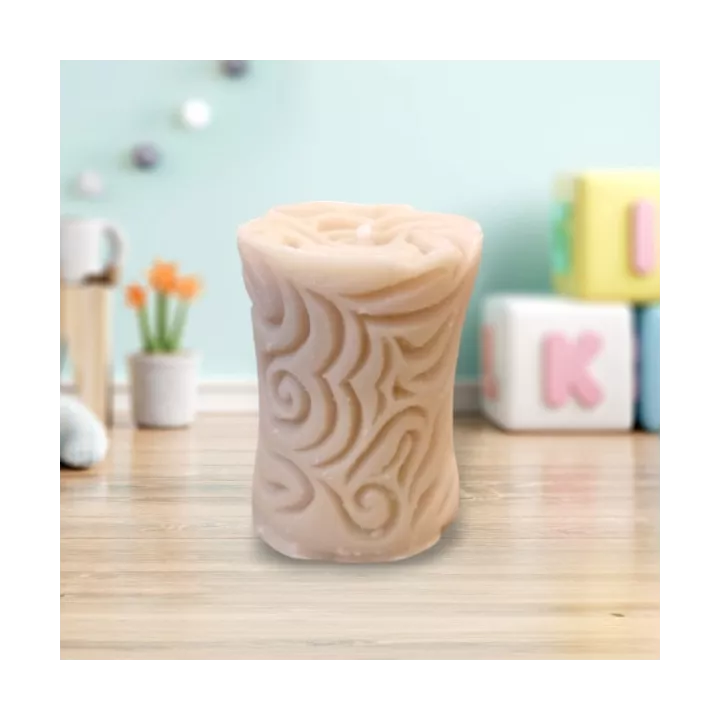 BOUGIE ARABESQUE CYLINDRIQUE LONGUEUR 9CM LA MAISON PARAFFINE