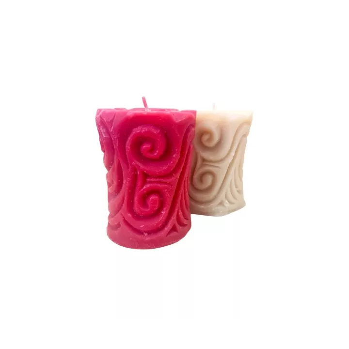 BOUGIE ARABESQUE CYLINDRIQUE LONGUEUR 9CM LA MAISON PARAFFINE