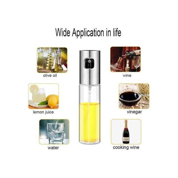 BOUTEILLE SPRAY EN VERRE POUR HUILE 100ML