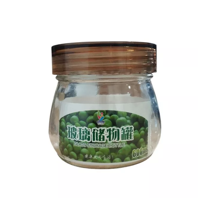 BOCAL DE CONSERVATION EN VERRE AVEC COUVERCLE ROND QIANLI