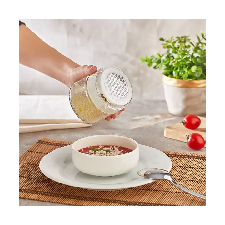 BOÎTE EN VERRE AVEC RÂPE À FROMAGE 300ML QLUX BOÎTE EN VERRE AVEC RÂPE À FROMAGE 300ML QLUX