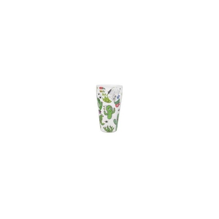 LOT DE 4 VERRES EN PLASTIQUE 400ML MOTIF TITIZ