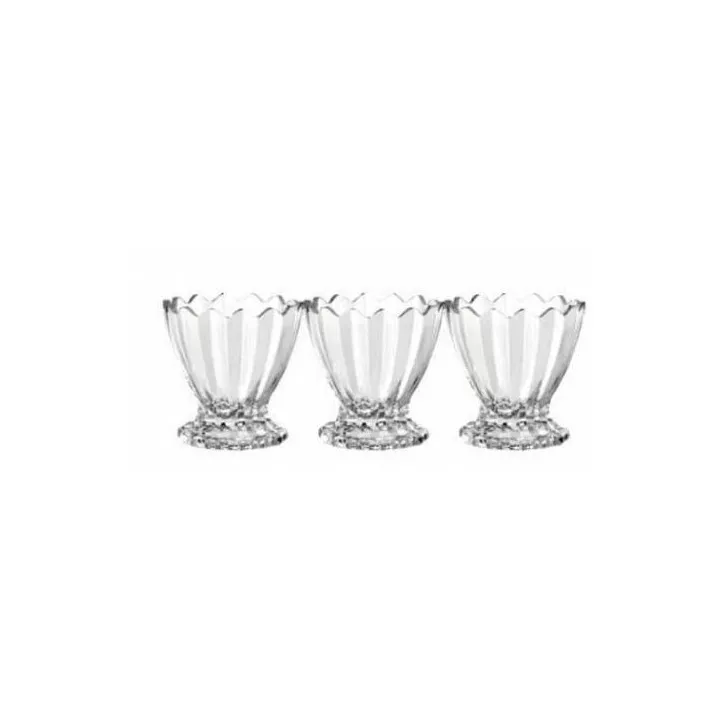 LOT DE 3 COUPES NILE 180ML AZUR GLASS