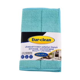 LAVETTE EN MICROFIBRE MULTI USAGE 23*17CM DAR CLEAN LAVETTE EN MICROFIBRE MULTI USAGE 23*17CM DAR CLEAN