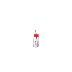 BOUTEILLE EN VERRE AVEC PAILLE 250ML TITIZ