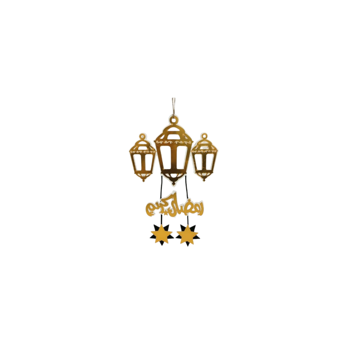 DÉCORATION SUSPENDUE POUR LE RAMADAN EN BOIS