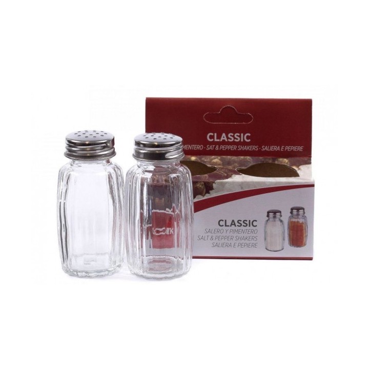 SALIÈRE ET POIVRIÈRE EN VERRE COK