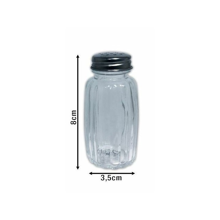 SALIÈRE ET POIVRIÈRE EN VERRE COK