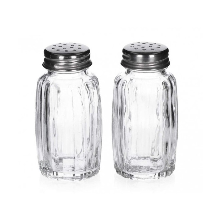 SALIÈRE ET POIVRIÈRE EN VERRE COK