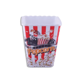 BOL À POP-CORN CARRÉ EN PLASTIQUE BEEHOME