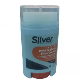 CIRAGE CRÈME NOIR AVEC ÉPONGE 50ML SILVER