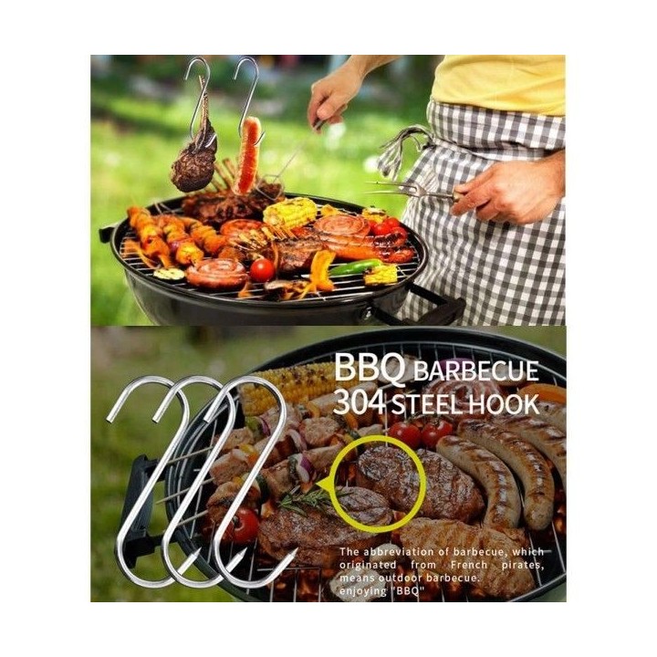 LOT DE 2 CROCHETS S 15CM BRICOLA