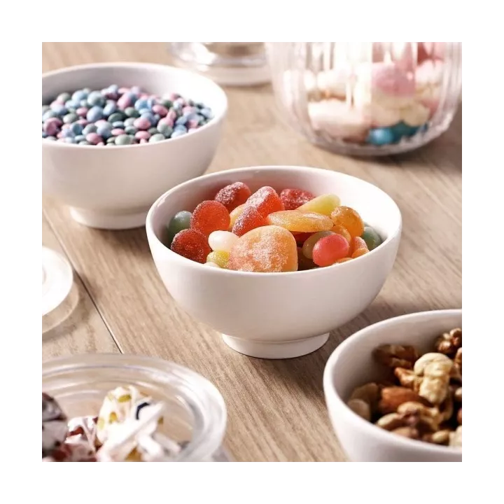 BOL EN PORCELAINE Ø 8CM EN BLANC