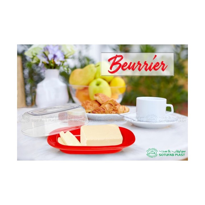 BEURRIER AVEC COUVERCLE TRANSPARENT SOTUFAB PLAST