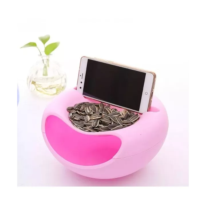 BOL DE FRUITS SEC AVEC SUPPORT DE TÉLÉPHONE MULTIFONCTIONNEL SOTUFAB PLAST