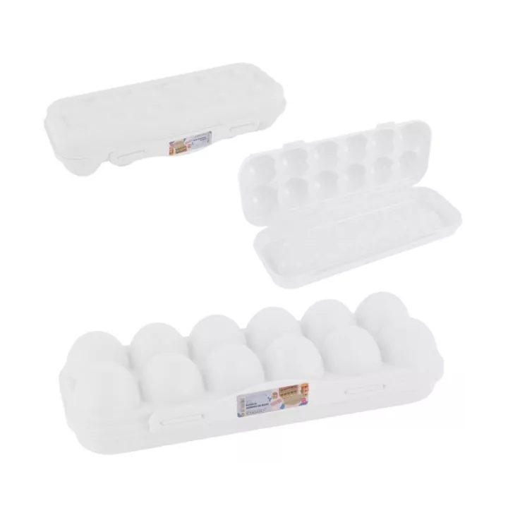 BOÎTE À OEUFS EN PLASTIQUE À 12 COMPARTIMENTS SOFPINCE