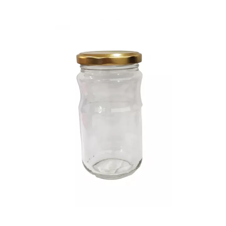 BOITE DE CONSERVATION EN VERRE À COUVERCLE EN MÉTAL 0.37L