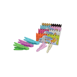 LOT DE 8 PINCES À LINGE PAPILLON SOFPINCE