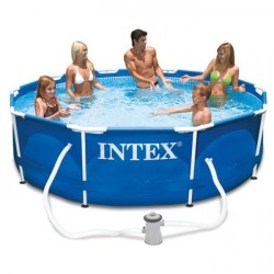 PISCINE RONDE 3.05Mx76CM AVEC FILTRE INTEX