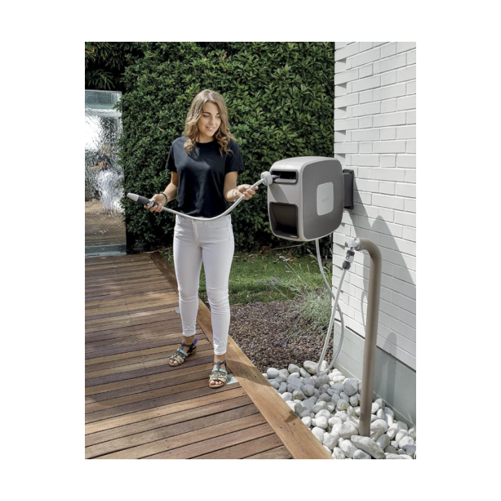 ENROULEUR AVEC TUYAU 35M AUTO REWALL GFGARDEN