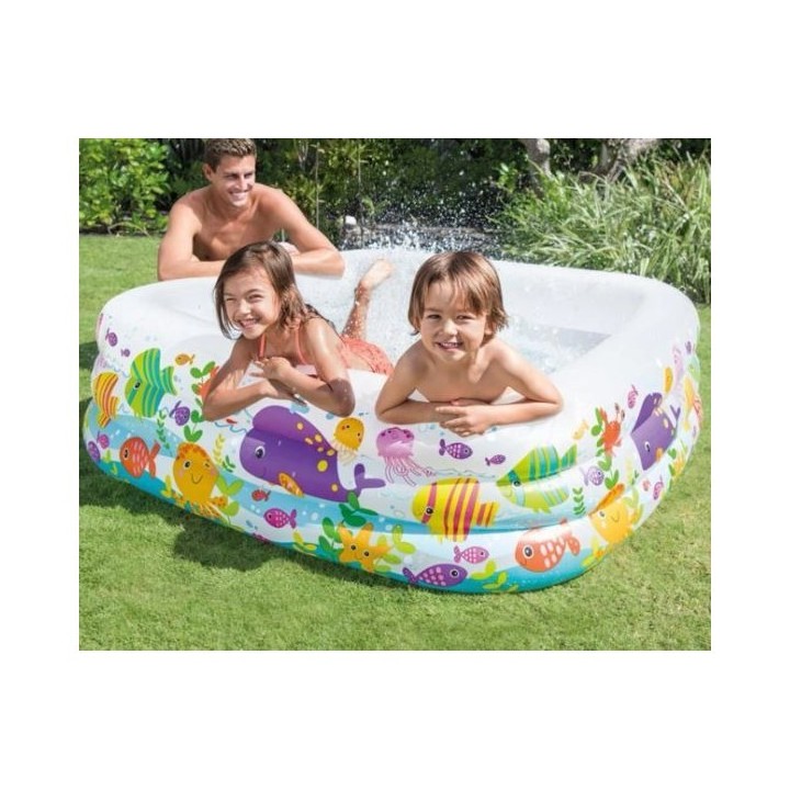 PISCINE GONFLABLE CARRÉE 159*159*50CM INTEX PISCINE GONFLABLE CARRÉE 159*159*50CM INTEX