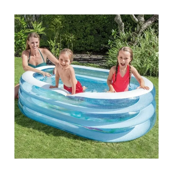 PISCINE GONFLABLE OVALE 163*107*46CM INTEX