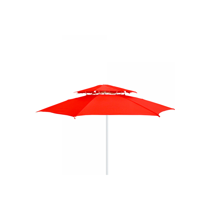 PARASOL DE PLAGE DOUBLE CHAPITEAUX Ø2.1M PARASOL DE PLAGE DOUBLE CHAPITEAUX Ø2.1M
