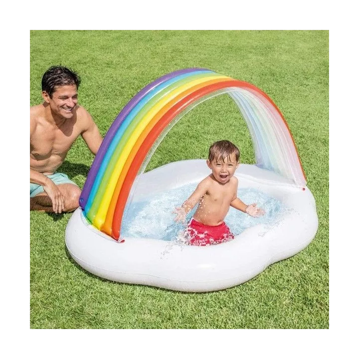 PISCINE GONFLABLE RAINBOW 142*119*84CM INTEX