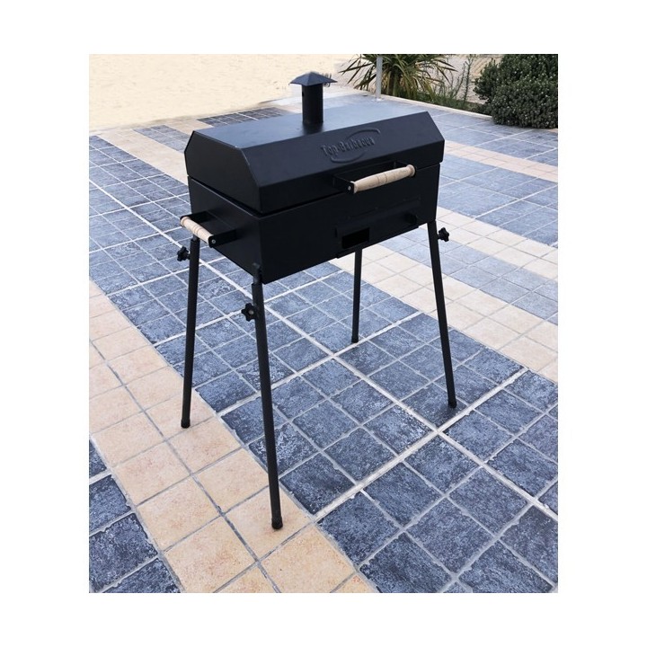 BARBECUE À CHARBON AVEC TIROIR EN NOIR BARBECUE À CHARBON AVEC TIROIR EN NOIR