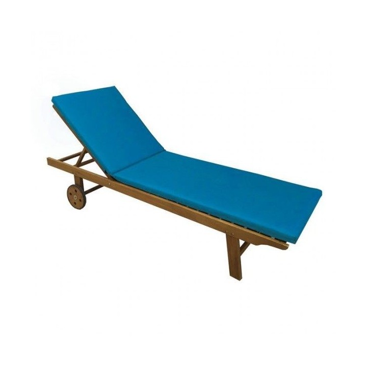 MATELAS CHAISE LONGUE 180x55x5CM BLEU TURQUOISE POUFFY MATELAS CHAISE LONGUE 180x55x5CM BLEU TURQUOISE POUFFY