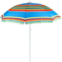 PARASOL DE PLAGE À RAYURES Ø2.20M TISSU ISOLANT PARASOL DE PLAGE À RAYURES Ø2.20M TISSU ISOLANT