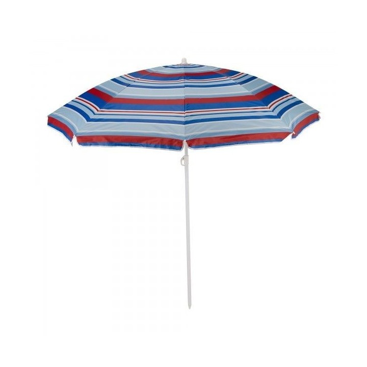 PARASOL DE PLAGE À RAYURES Ø2.20M TISSU ISOLANT