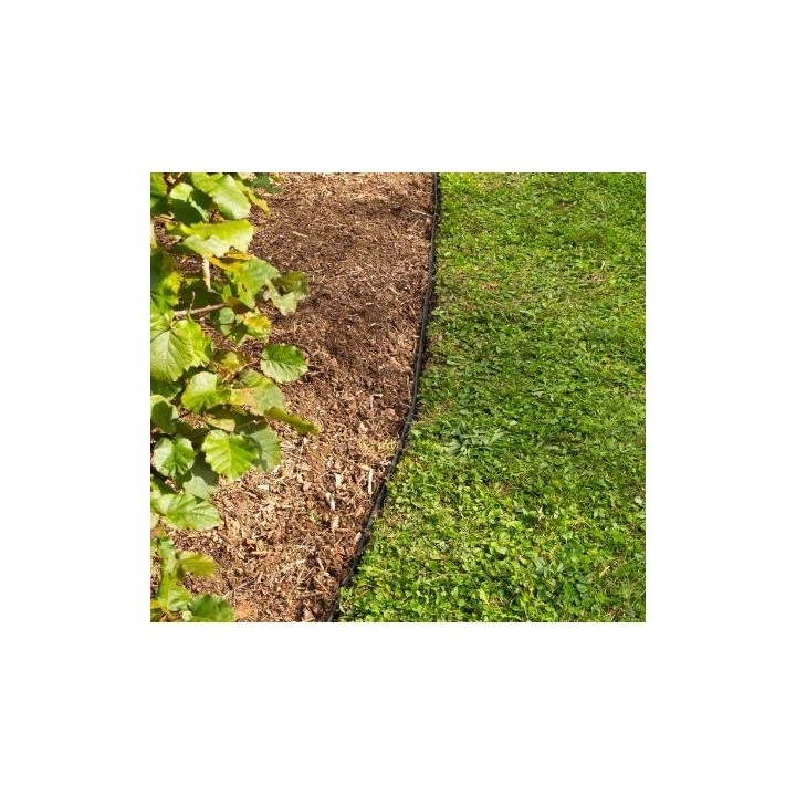 BORDURE DE GAZON FLEXIBLE 5CM*10M AVEC 30 PIQUETS HOTECHE
