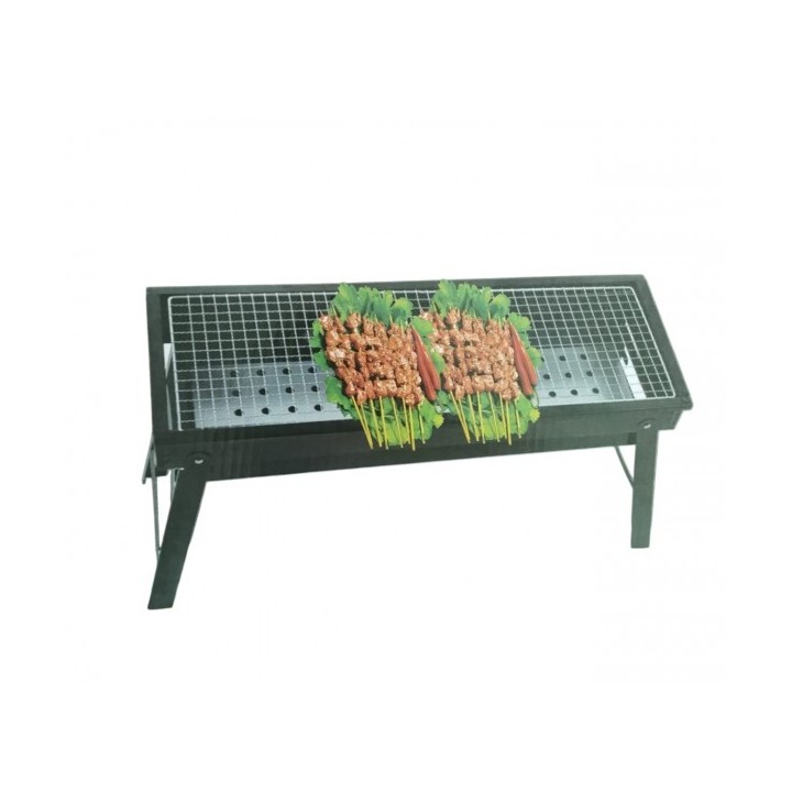 BARBECUE PLIABLE RECTANGULAIRE À CHARBON 60*20CM BARBECUE PLIABLE RECTANGULAIRE À CHARBON 60*20CM