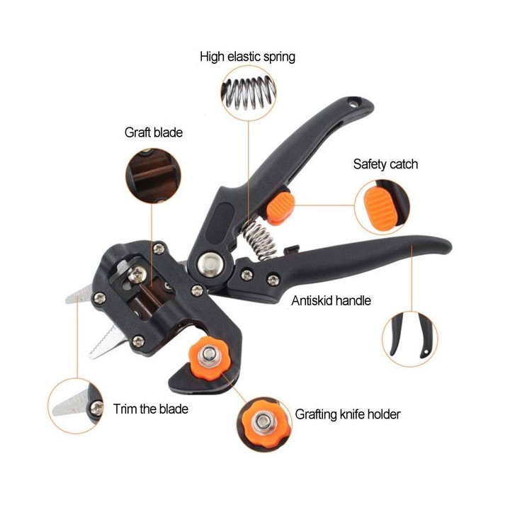 KIT CISEAU DE GREFFAGE AVEC 2 LAMES KIT CISEAU DE GREFFAGE AVEC 2 LAMES
