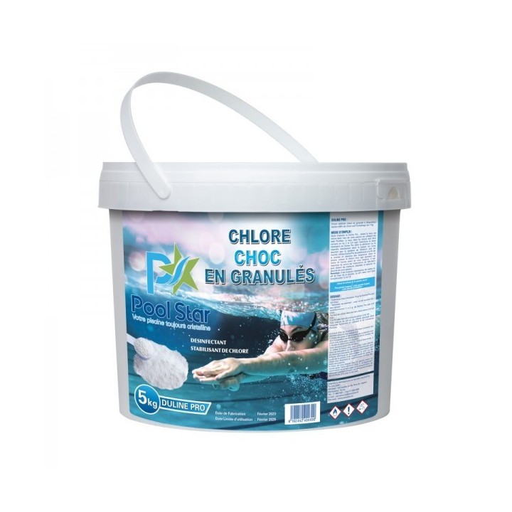 CHLORE CHOC DULINE PRO EN GRANULES 5KG POOL STAR