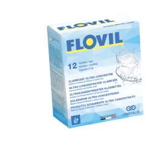 CLARIFIANT DE PISCINE 12 PASTILLES FLOVIL CHOC
